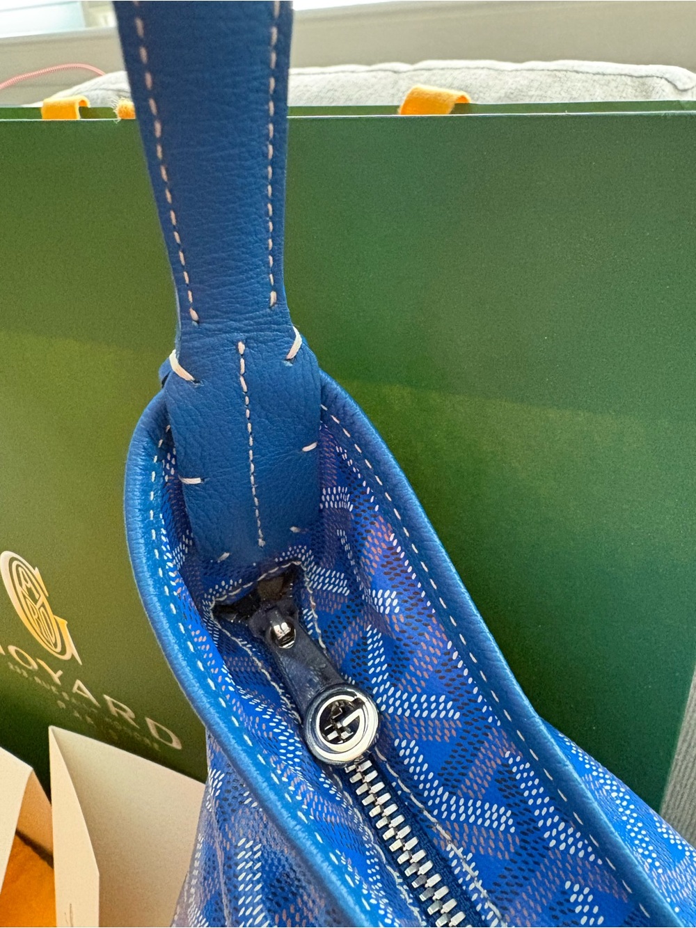 Goyard Bohème Hobo PM in Sky Blue, Full Set - Picture 4 of 16